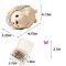Hedgehog Shape Pin Cushion, Cute Pincushions Sewing Kit Lovely Needle Cushions Pins Holder Sewing Accessories Supplies with 100Pcs Colored Butterfly Pins for Quilting DIY Crafts Patchwork